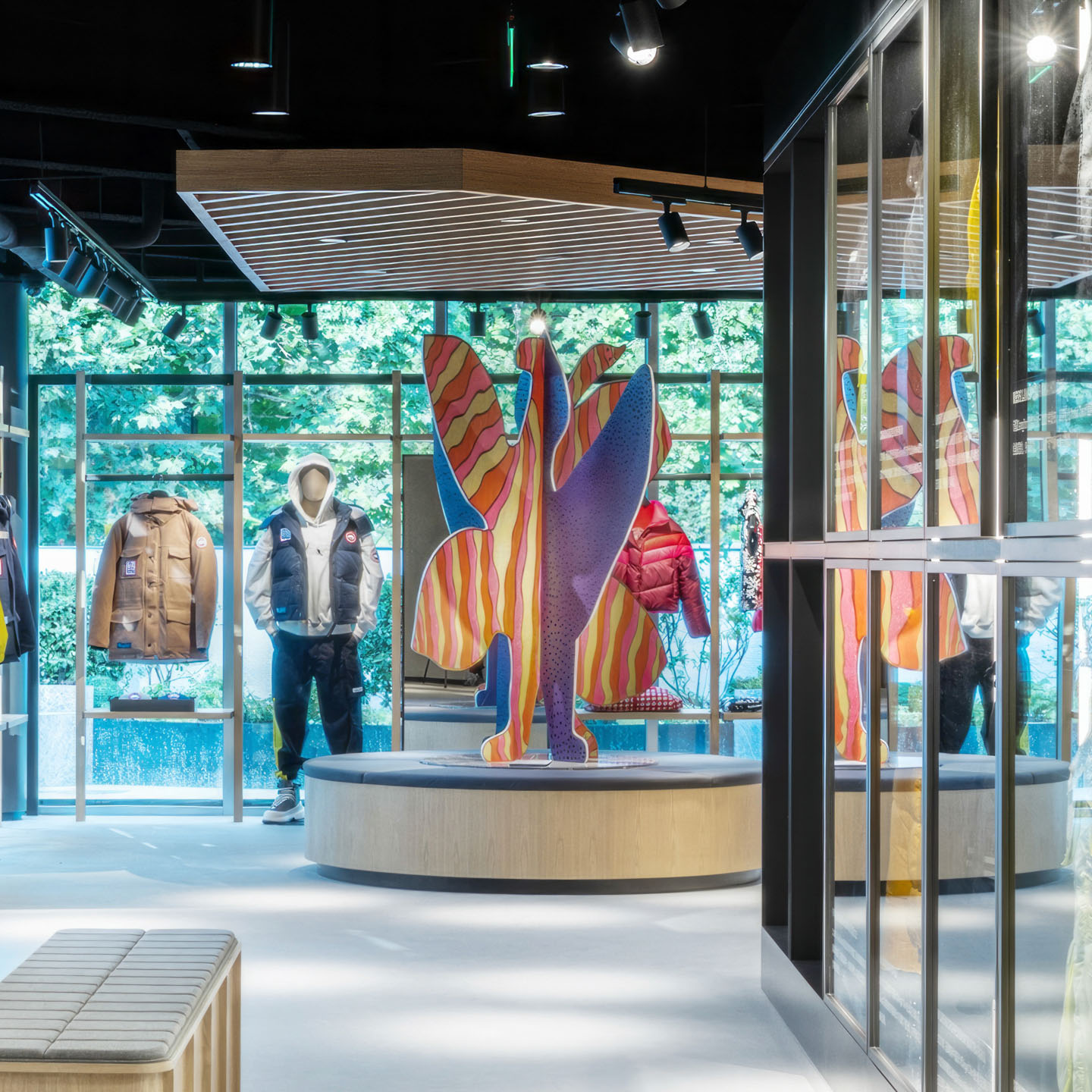 Saimaiyu Akesuk & Alex Fischer, As a Bird, 2023, installed